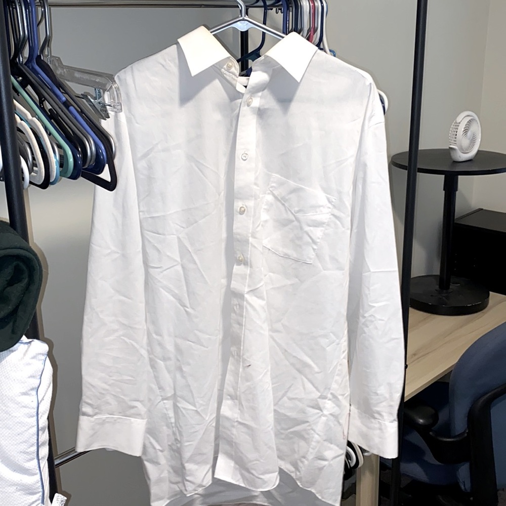 Stafford 16-16 1/2 White Dress Shirt